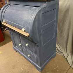 VINTAGE CYLINDER DESK… Blue Jeans Inspired