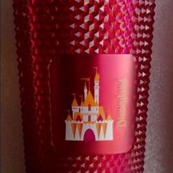  Disney Starbucks Castle Geometric Red Purple 24oz Tumbler (NEW)