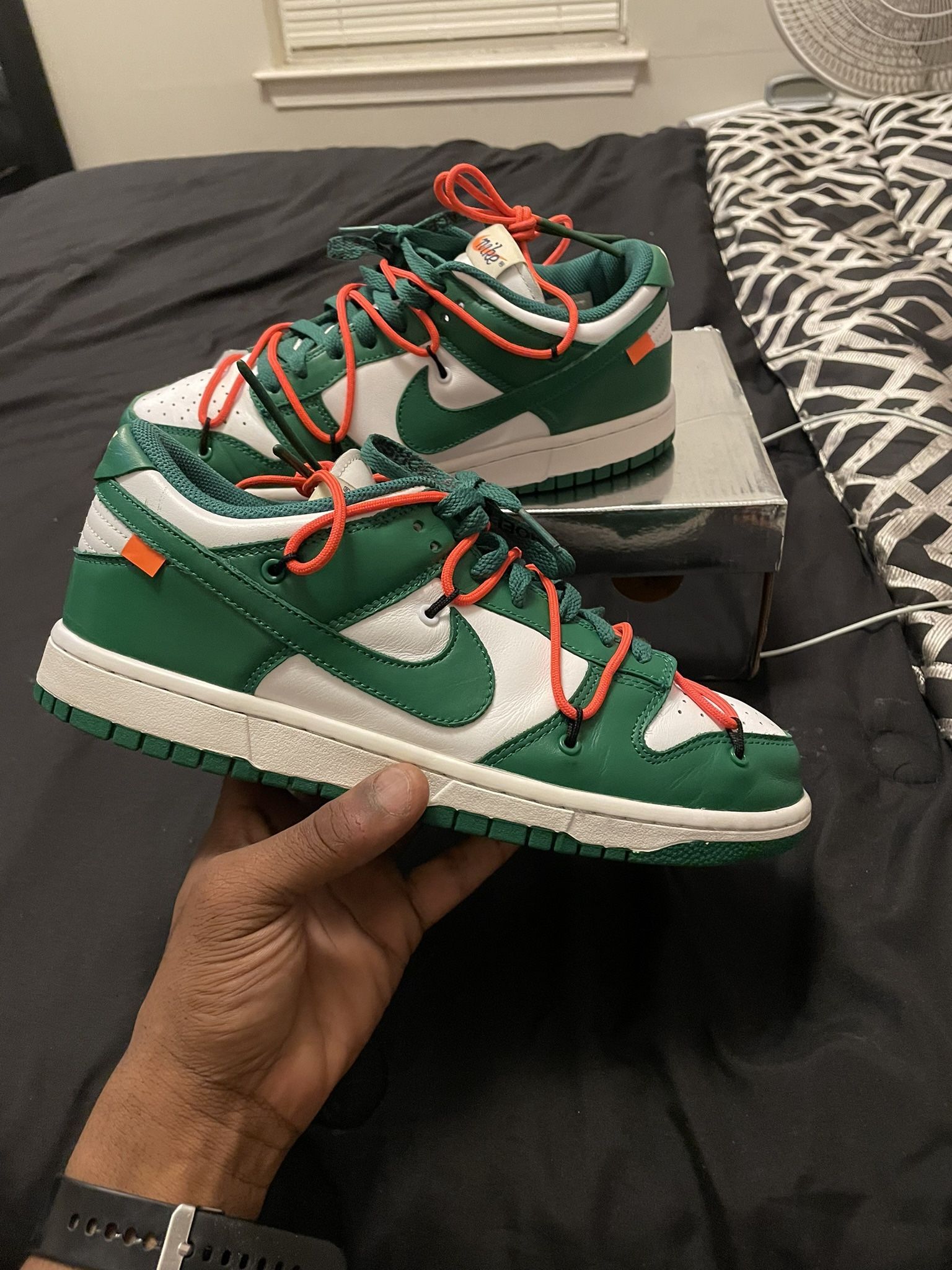 Off White Dunks “Pine Green”
