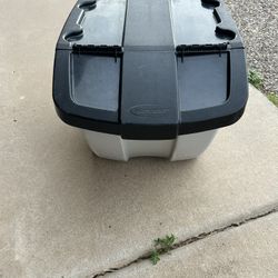 Storage Bin Heavy Duty -Flip Top Lid