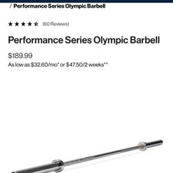 Titan Olympic Weight Bar Never Used