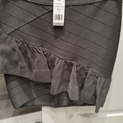 BEBE ARMY GREEN BANDAGE SKIRT