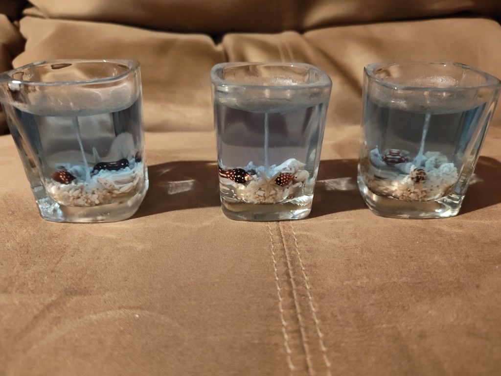 Set Of 3 Gel Candles