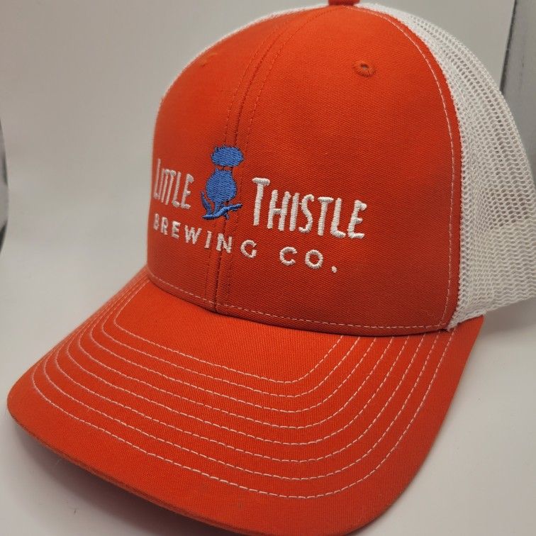 Little Thistle Brewery Rochester, MN Orange Embroidered Logo Richardson Cap