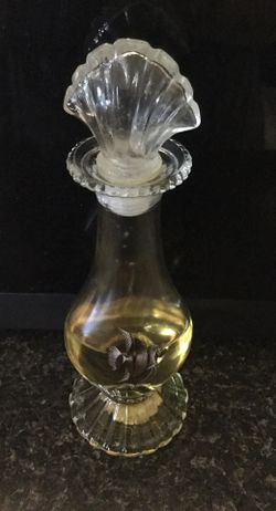 Avon Tropical fish collectible - skin so soft bath oil - vintage 1975
