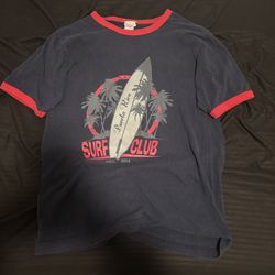Blue and red Puerto Rico vintage surf club tee