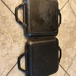 2 Lodge Cast Iron Griddle  Made In USA 11 inch