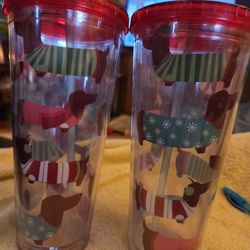 Doxie Christmas Cups