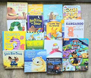 Bundle of 15 Toddler Board Books / Hardcovers - Little Blue Truck, Eric Carle, Paw Patrol
