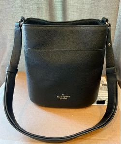 Kate Spade New York Black Leather Bucket Bag