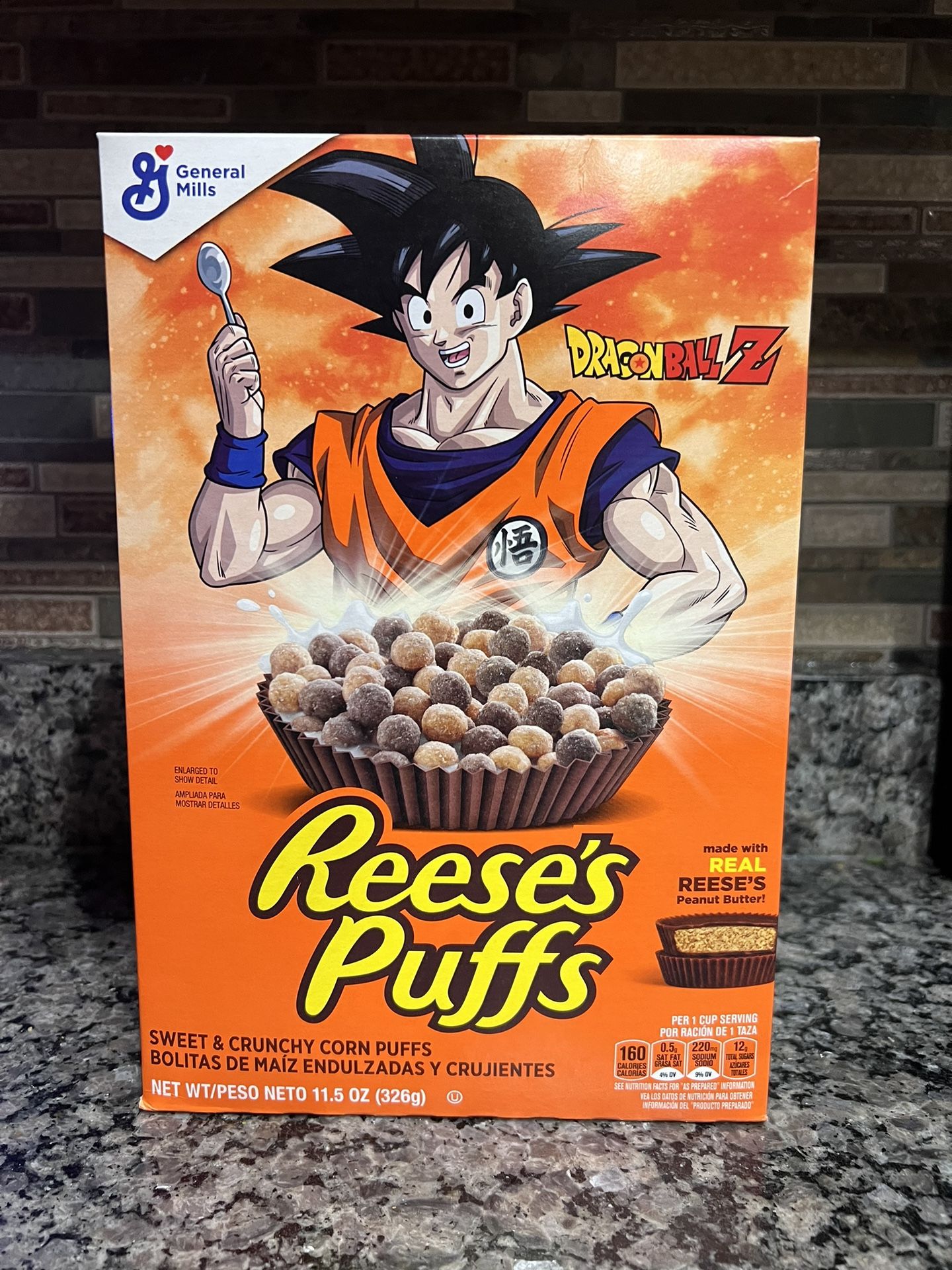 Dragon Ball Z Goku & Trunks Reese’s Puffs Cereal Limited Edition Sealed DBZ Box