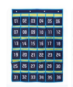 36 Pocket Cell Phone/Calculator Holder For Classroom