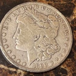 $1 1890 O. Morgan Silver Dollar. Collectible Coin USA 