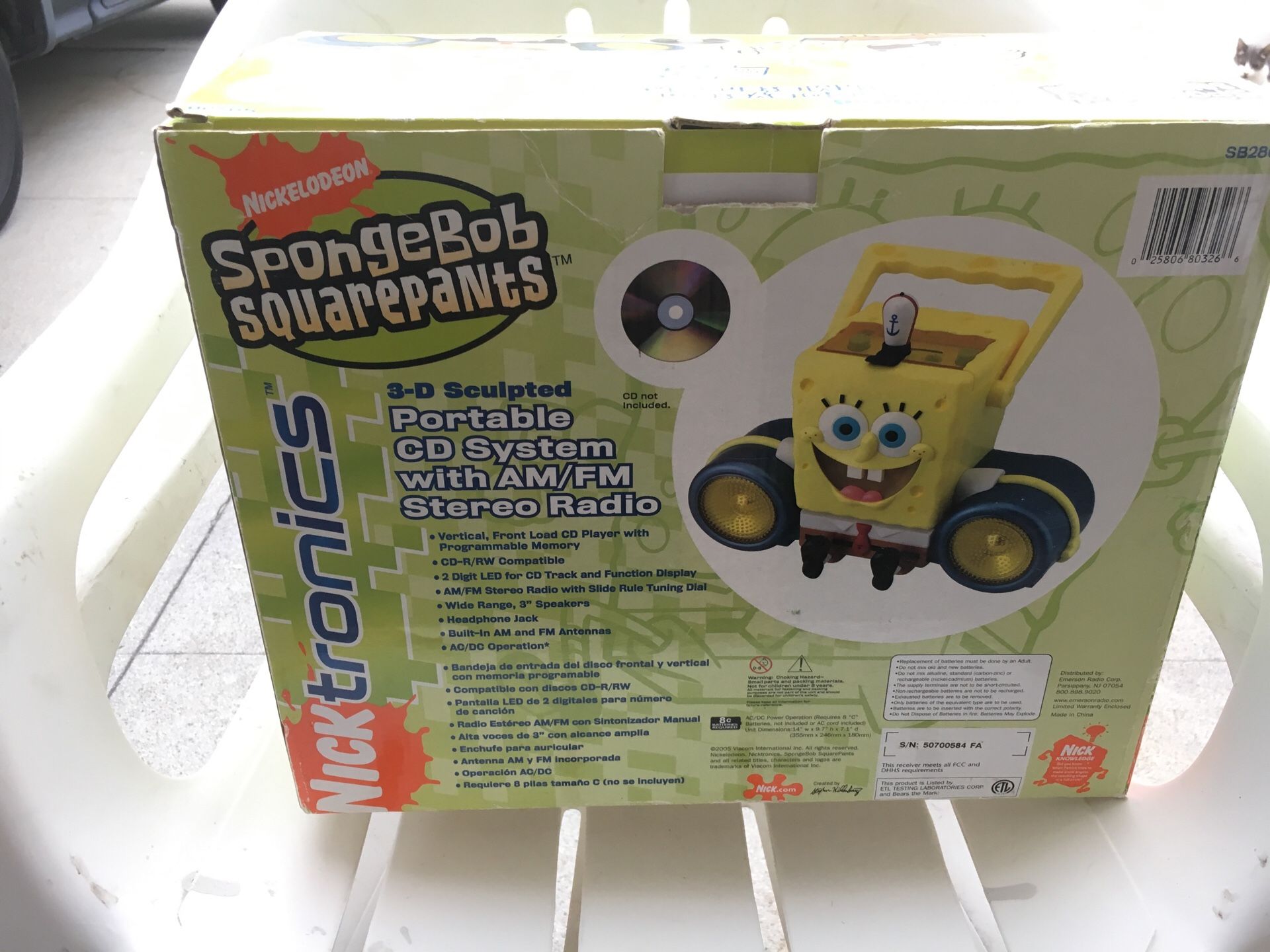 A nice 3 -D sculpted portable CD system