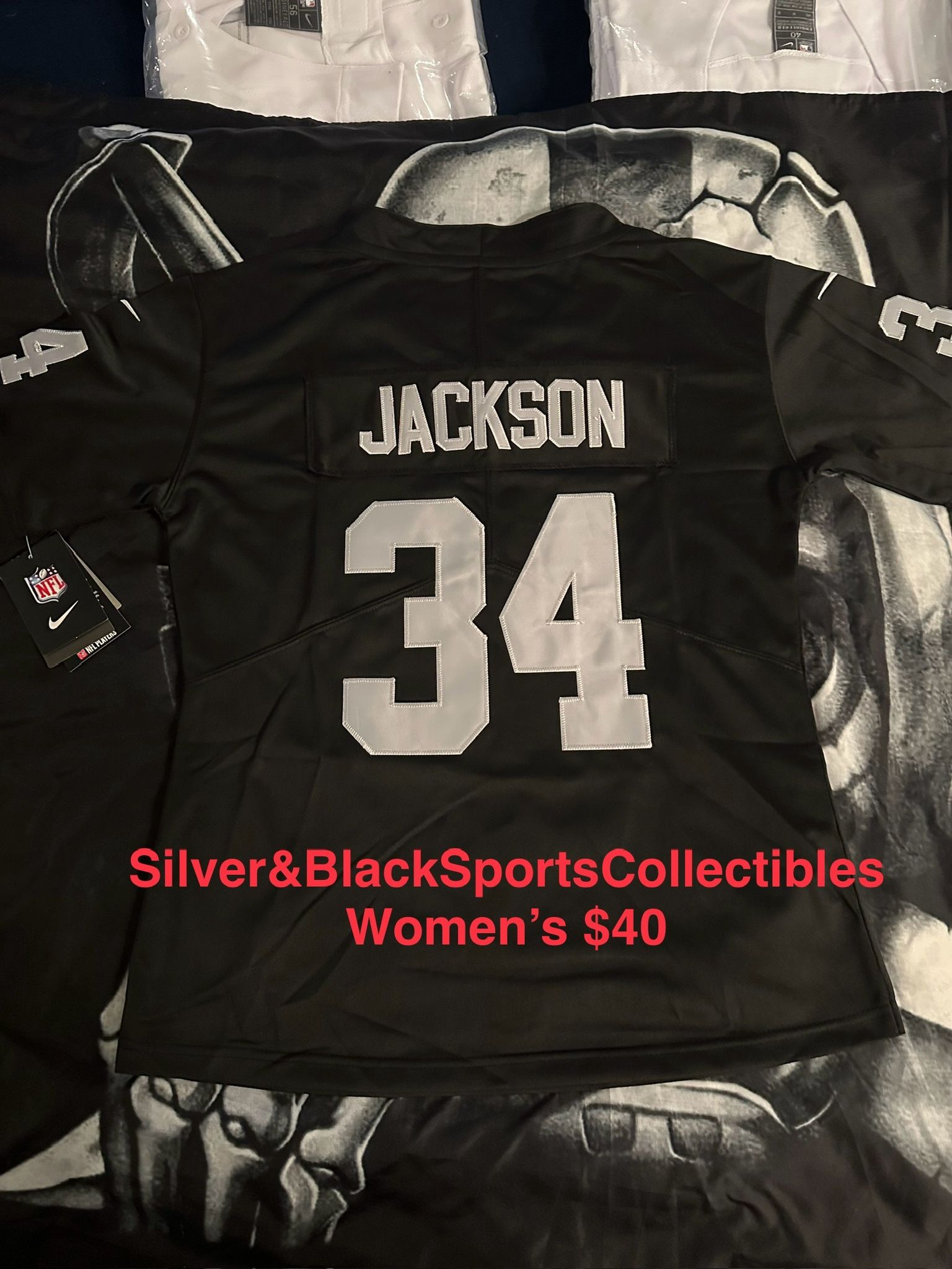 WOMENS STITCHED LAS VEGAS RAIDERS JERSEY SIZE SMALL UP TO 2XL Ships Same Day If Ordered Before 3pm PST