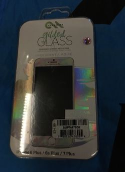 Nnew TEMPERED GLASS SCREEN PROTECTOR FOR IPHONE 6plus/6splus/7plus!! IRIDESCENT COLOR!❤️