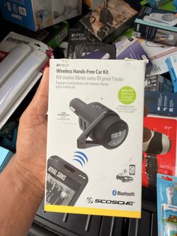 Scosche BTFreq Bluetooth FM Transmitter Car Kit, Open Box, Brand New