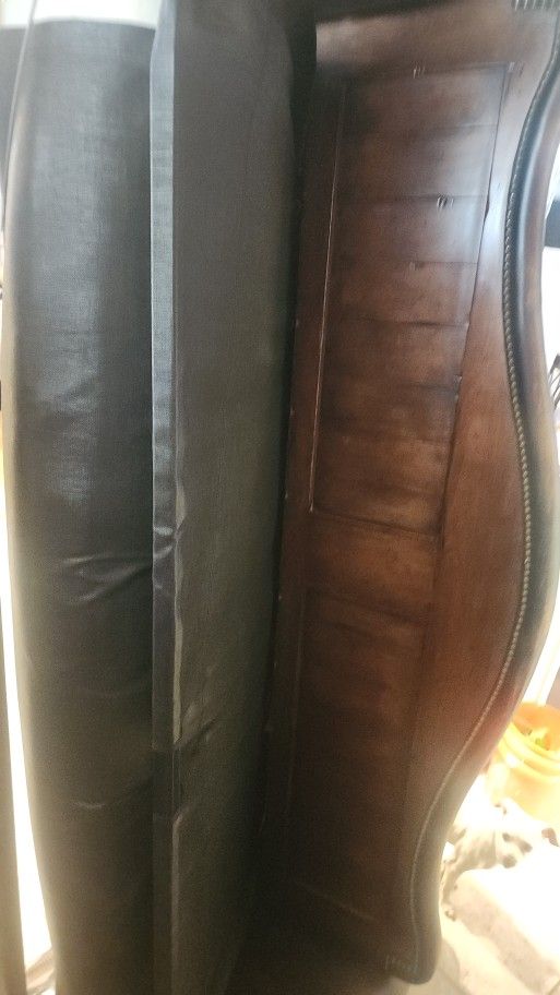 Sofa Cama Matrimonial De Piel Con Colchon