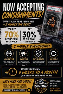Accepting Consignment for Sports Cards! Drop a Message!