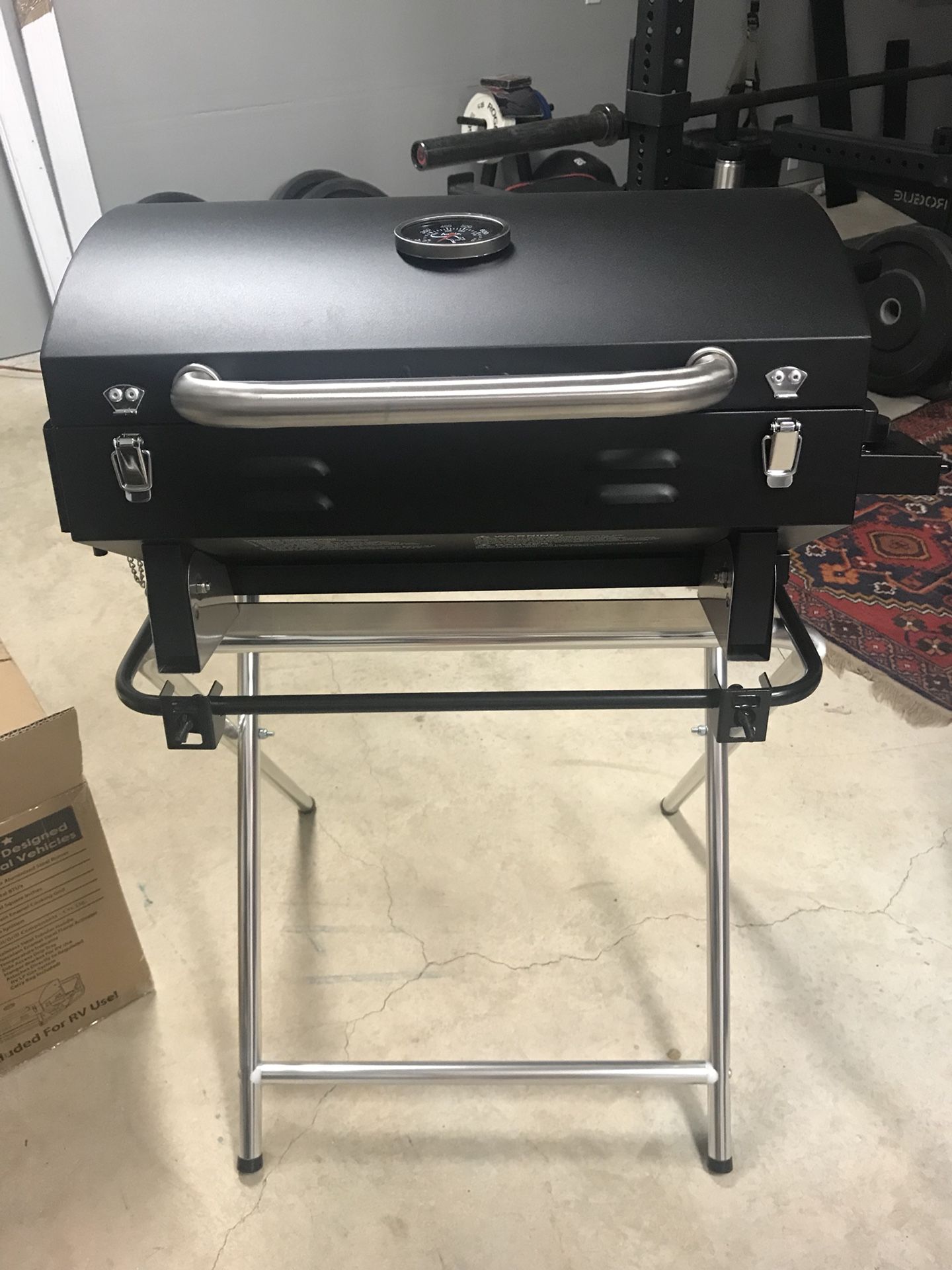 BRAND NEW! Aussie Table Top Grill for RV’s (Hanger Bracket and Stand Included)
