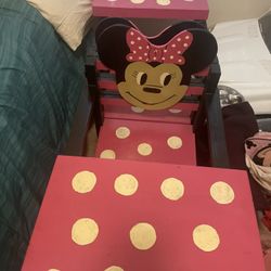 Minnie Mouse Desk Handmade 