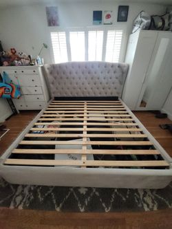 California king bed frame w/storage