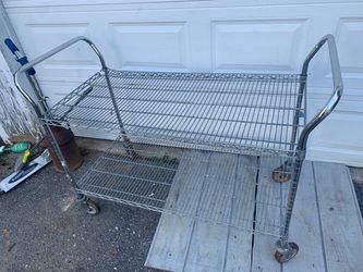 Extra large commercial Heavy duty Stainless Steel Rolling Cart