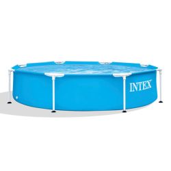 Intex 28205EH 8' X 20" Rust Resistant Durable Steel Metal Frame Swimming Pool 