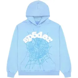 Blue sp5der hoodie size S