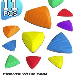 Stepping Stones for Kids Indoor & Outdoor Activity Slip-resistant help to Improve Coordination, Strength and Balance 11 pieces