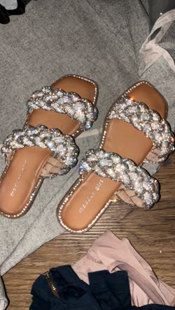 Rhinestone Sandals BRAND NEW SIZE 7.5