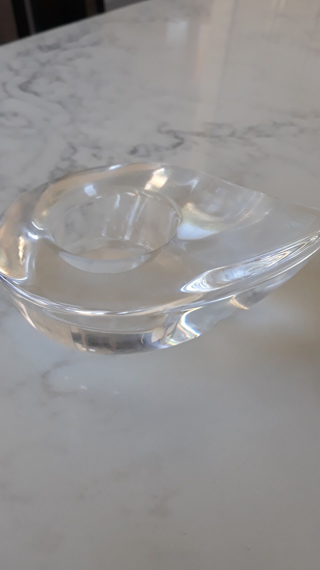 Orrifors Sweden voltive/candle holder finest crystal.#213