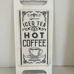 Farmhouse wooden coffee sign