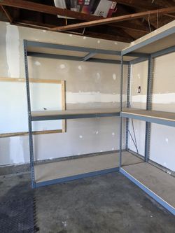 Garage Office Storage Racks 84 in W x 24 in D Shelving Similar To Uline Delivery Available