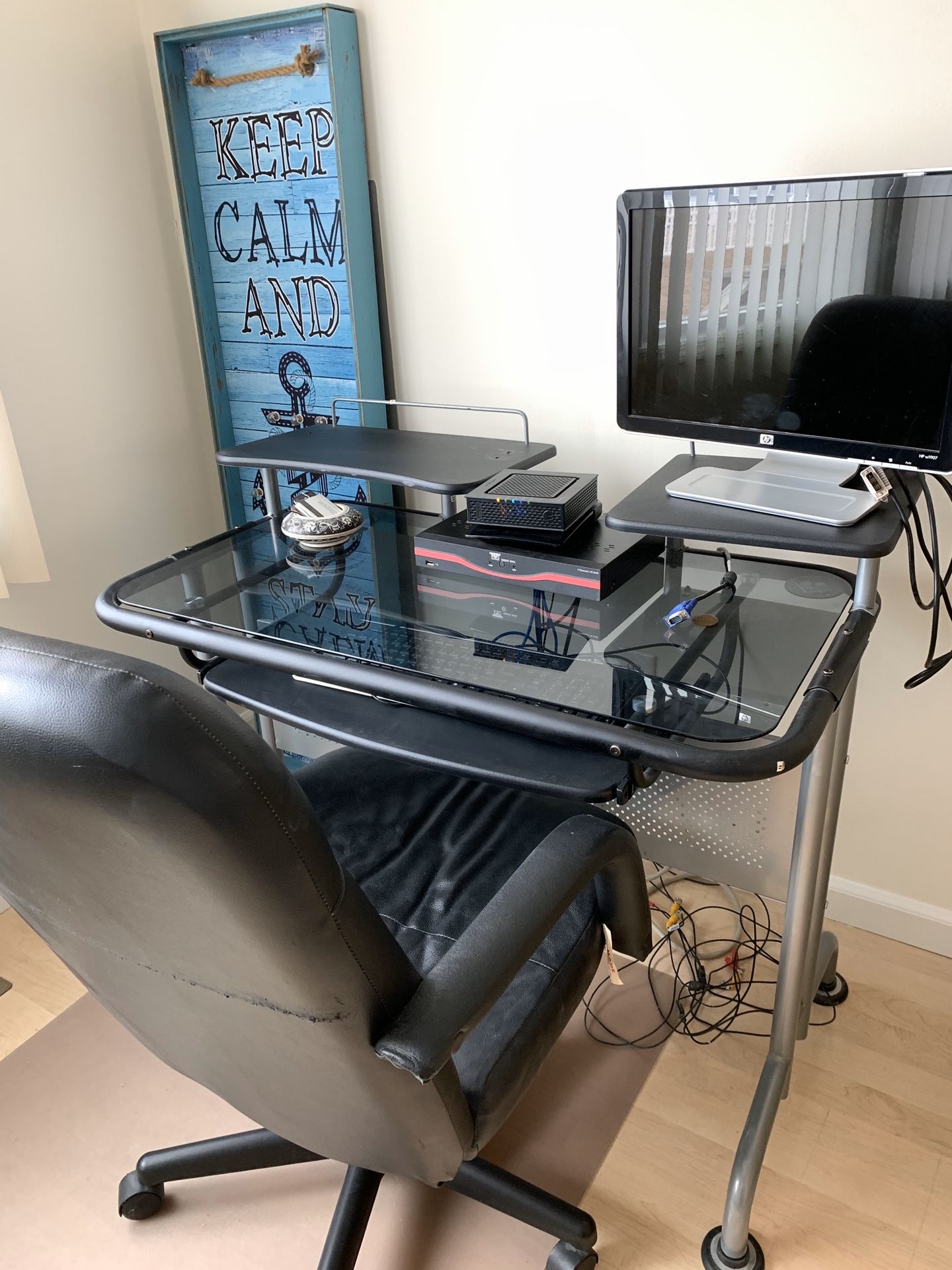 Small desk with chair