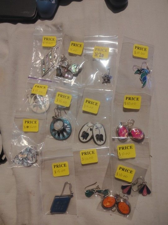 Alpaca Mexico Jewelry Lot An 1 Pearl Pendent