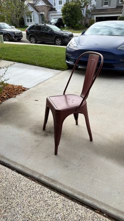Red Metal Chair - Child Sized