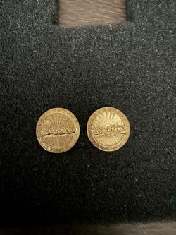 10k Gold last supper earrings 15mm no backing