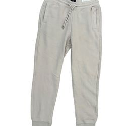 H&M CREAM REGULAR FIT SWEATPANTS
