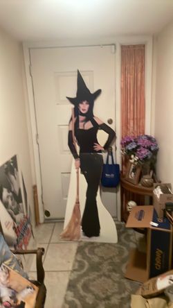 Elvira cutout standee