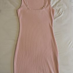 Small Pink Slim Summer Dress 