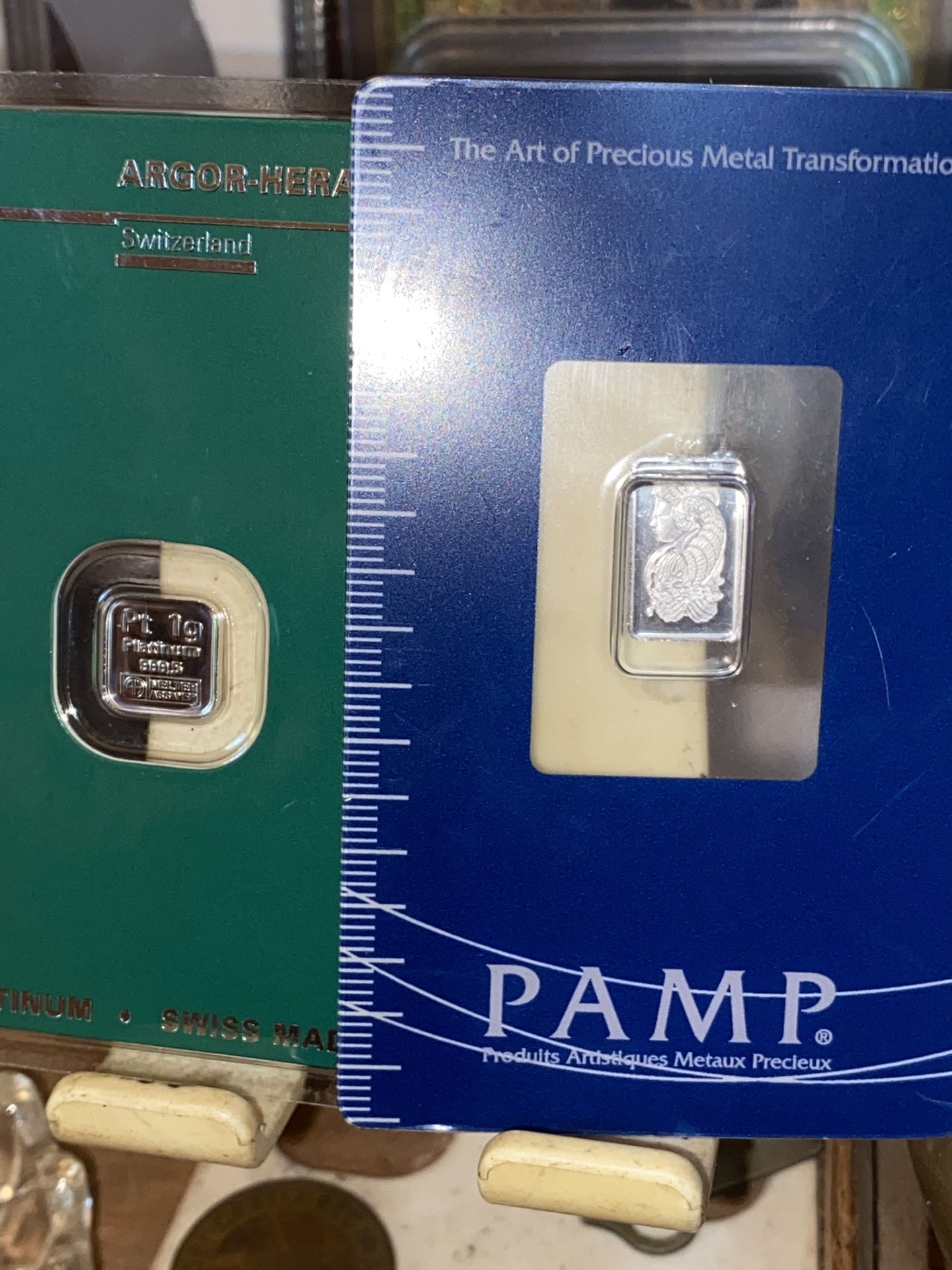 2/Gram Argor Heraeus Swiss Platinum Bar Pamp