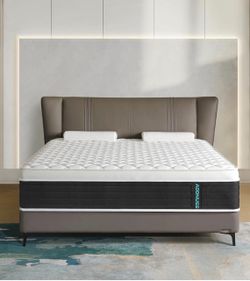 ADDNUSS Full Size 10” Memory Foam Hybrid Mattress – Good Condition