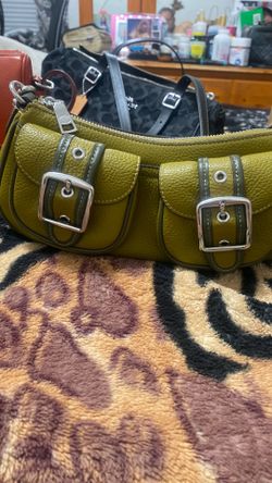 Green small size coach purse