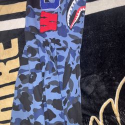 Blue Bape Zipup Jacket 