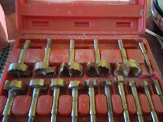 16 PIECE Forester Bit Set And Steering Wheel Pul40 For The Puller Andler