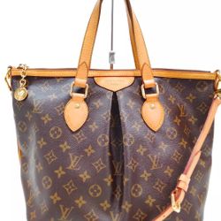 Gorgeous Authentic Louis Vuitton LV Tote Bag  Palermo PM Brown Monogram