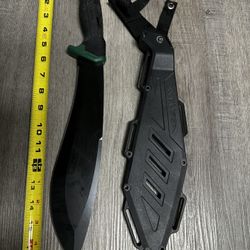 Flissa Machete, 11 Inch Fixed Blade Camp Knife New