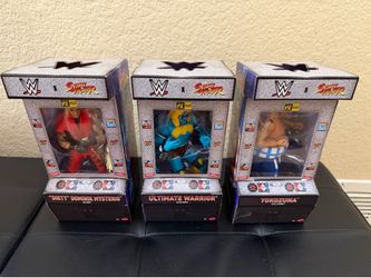 WWE Elite X Street Fighter Series 3 Ultimate Warrior, Dirty Dom, & Yokozuna RIGHT STANCE