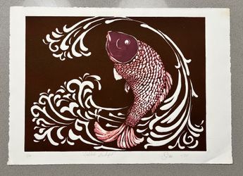 Handmade Fish Print